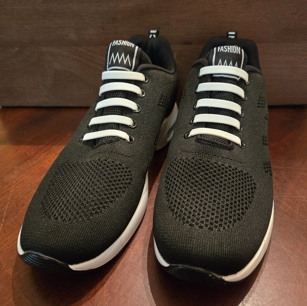Women's Black Slip-On Athletic Shoes